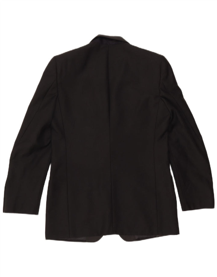 DEL MARE 1911 Ανδρικό σακάκι σακάκι με 1 κουμπί UK 38 Μεσαίο Μαύρο