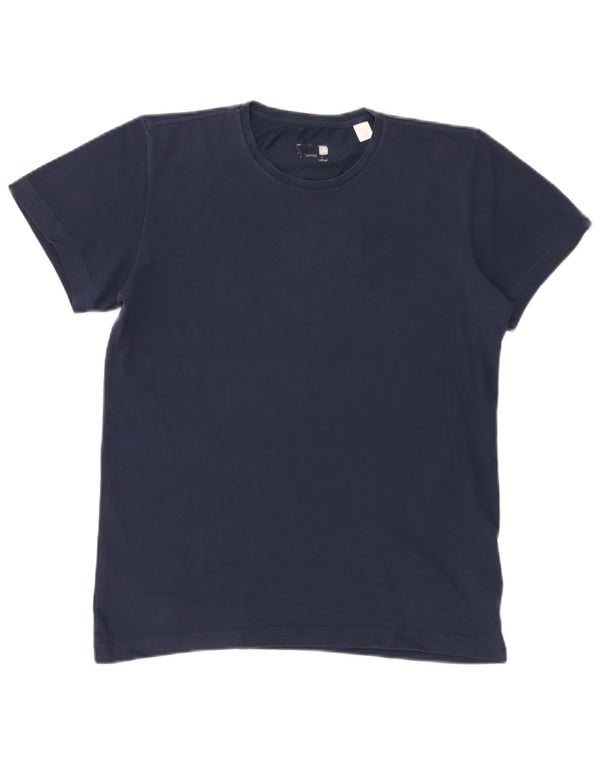 Ανδρικό γραφικό T-Shirt Adidas Top Small Navy Blue από βαμβάκι