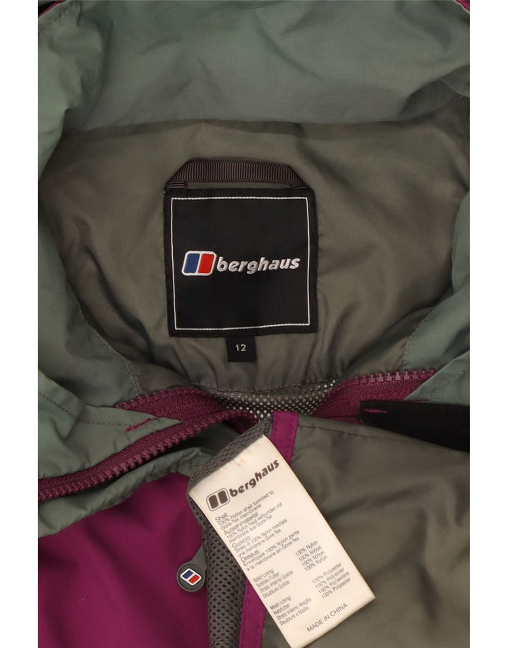 Berghaus Γυναικείο μπουφάν βροχής με κουκούλα UK 12 Medium Purple Nylon