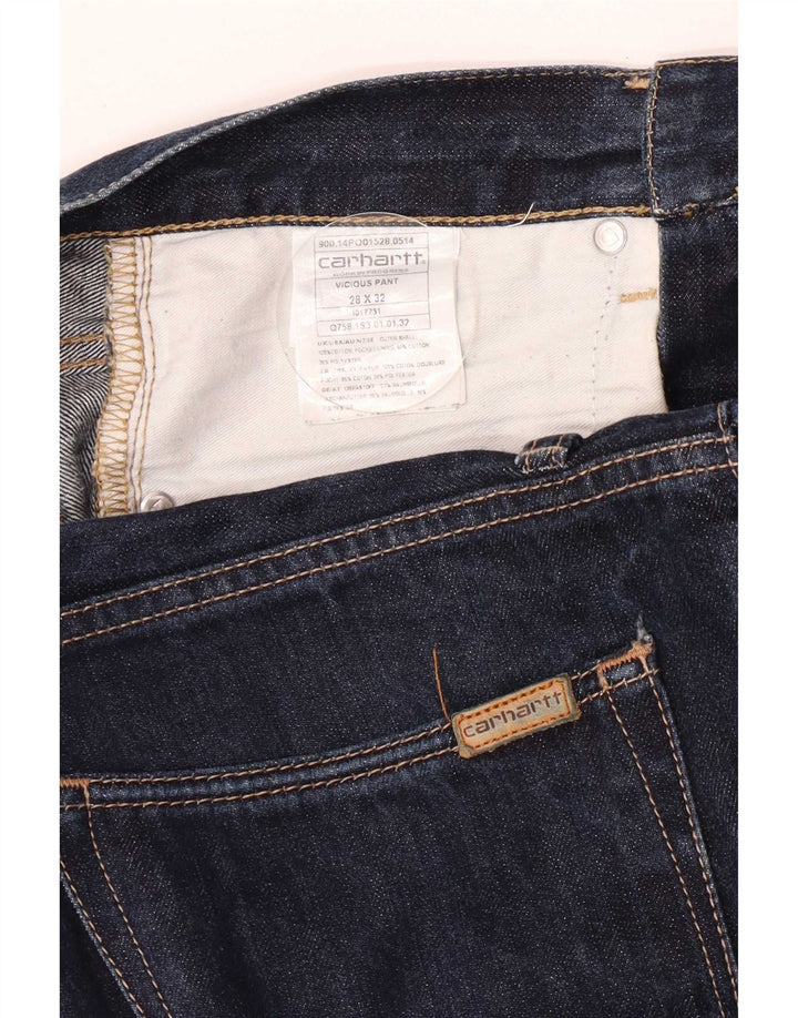 Ανδρικό Slim Jeans Carhartt W28 L32 Navy Blue Cotton
