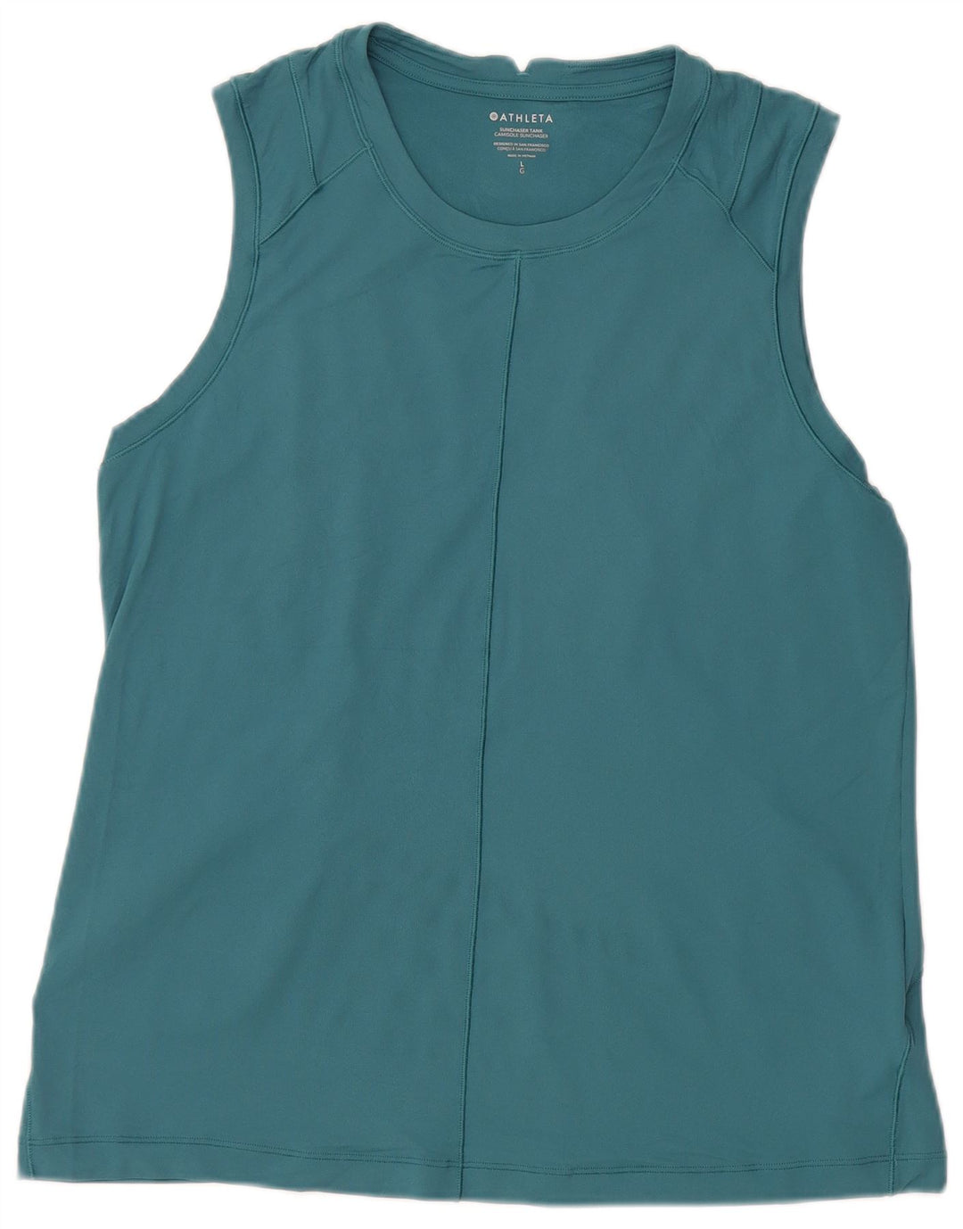 Athleta Γυναικείο Γιλέκο Top UK 14 Large Blue Polyester
