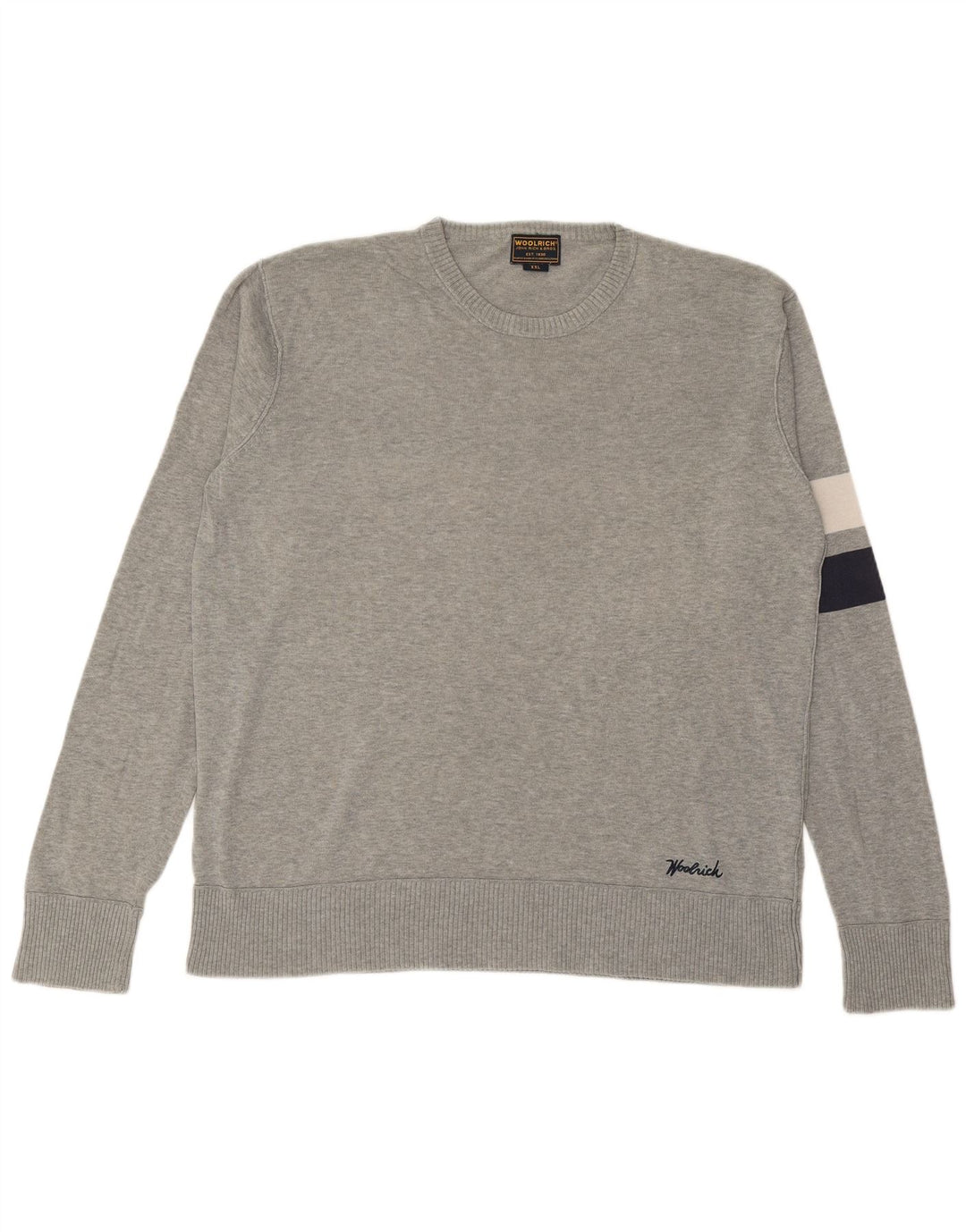 Ανδρικό πουλόβερ με λαιμόκοψη WOOLRICH 2XL Γκρι
