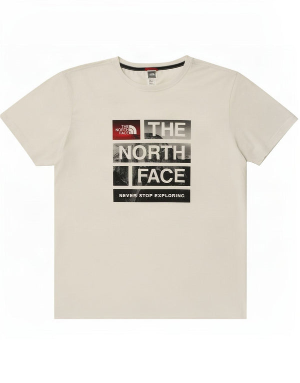 The North Face Mens Graphic T-Shirt Top XL White Cotton