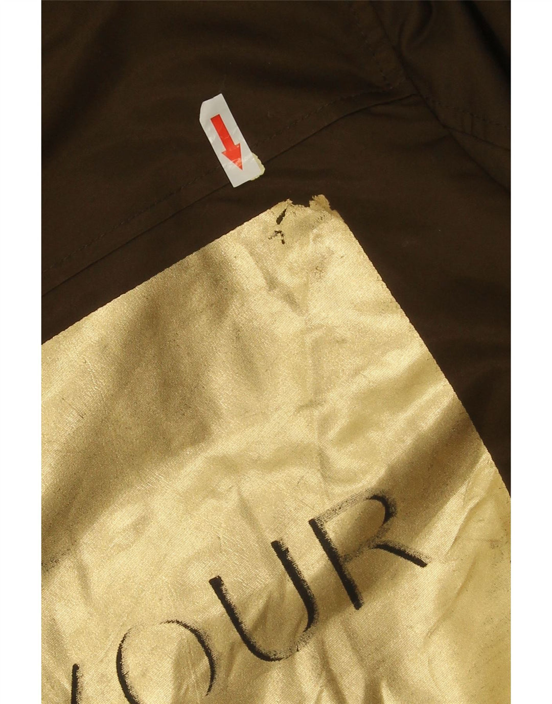 Zara Γυναικείο Graphic Bomber Jacket UK 14 Medium Khaki ριγέ