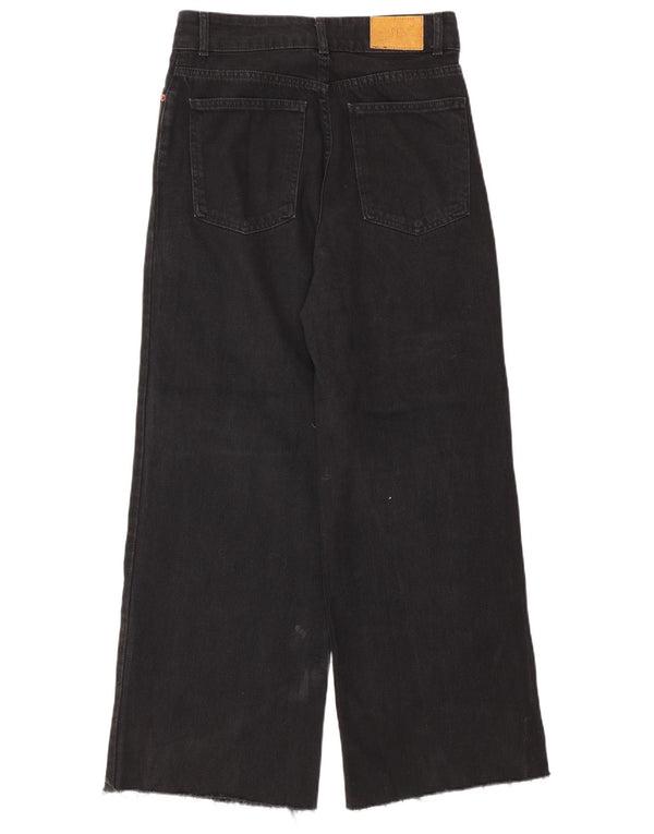 Zara Γυναικείο Ψηλόμεσο Φαρδύ Τζιν EU 38 Small W28 L29 Μαύρο