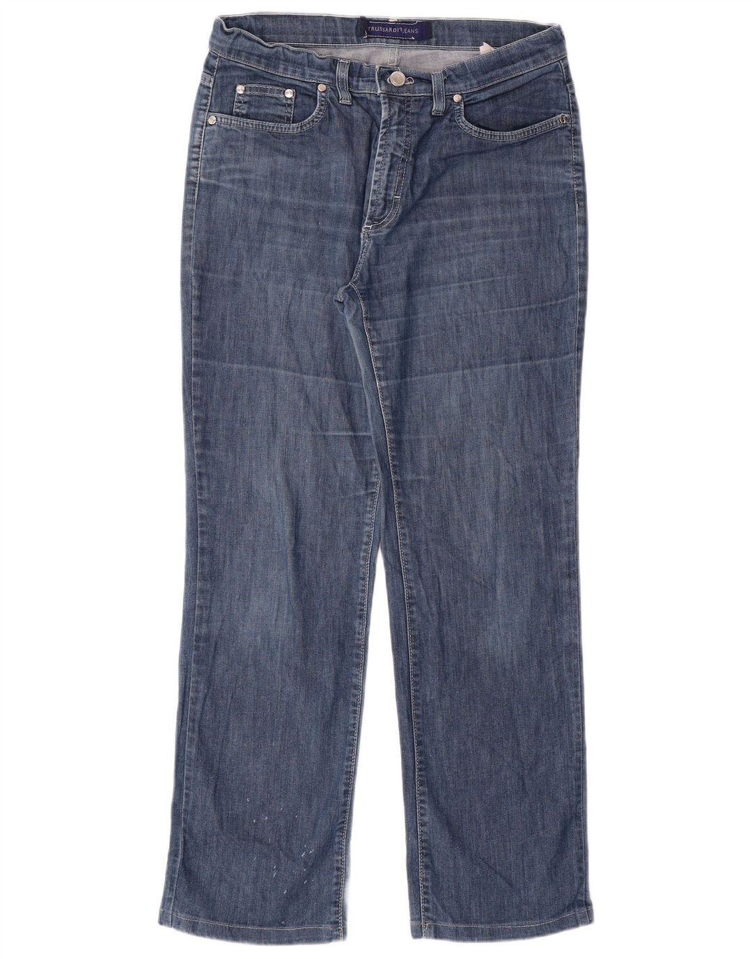 TRUSSARDI Womens Straight Jeans W29 L28 Blue Cotton