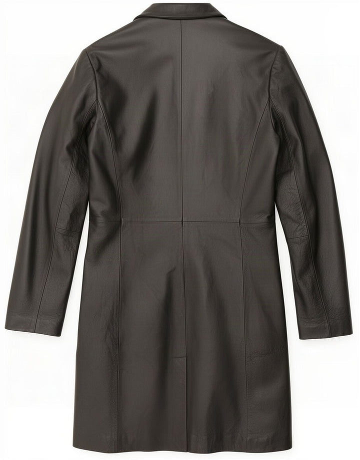 Conbipel Γυναικείο Δερμάτινο Παλτό IT 42 Medium Black Classic