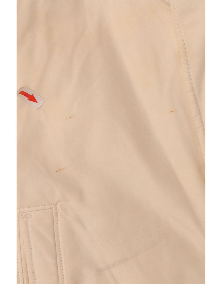 Woolrich Ανδρικό μπουφάν με κουκούλα UK 40 Large Off White Βαμβακερό