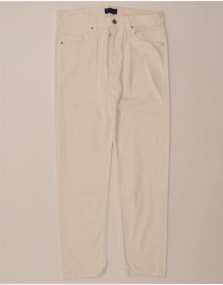 ZARA Ανδρικό Slim Jeans EU 40 Medium W31 L28 Off White Βαμβακερό
