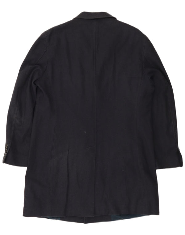 Γυναικείο Παλτό FAY UK 18 XL Navy Blue από βαμβακερό ψαροκόκκαλο