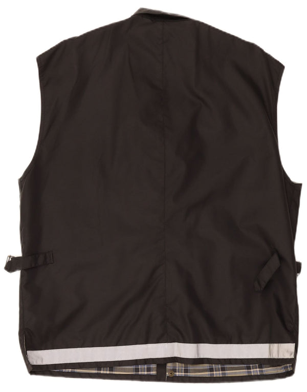 Belstaff Mens Utility Gilet UK 44 2XL Μαύρο νάιλον