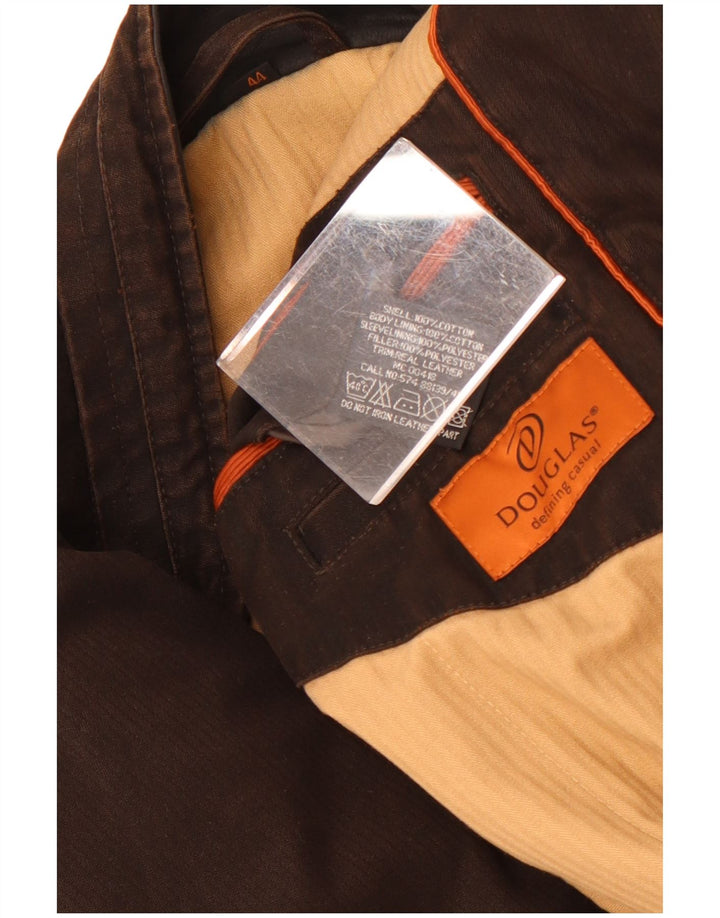 Douglas Mens Bomber Jacket UK 44 2XL Καφέ βαμβακερό