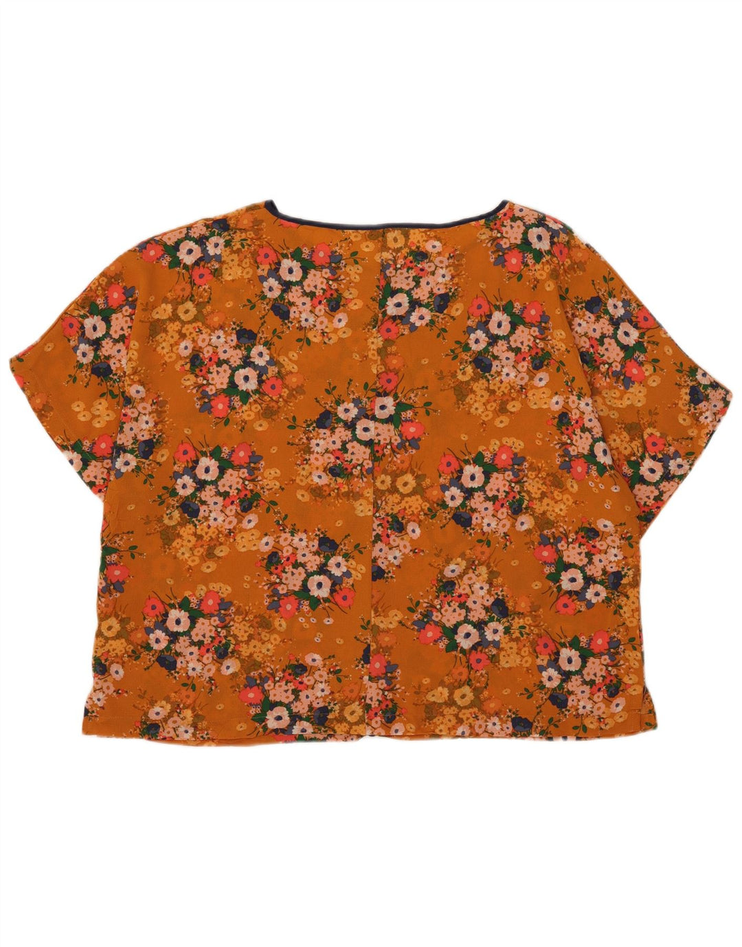 Marks & Spencer Γυναικεία Μπλούζα Oversized Top UK 18 XL Orange Floral