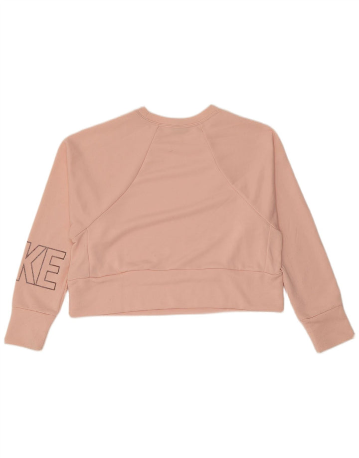 Nike γυναικεία φούτερ με γραφικά Crop Jumper UK 10 Small Pink