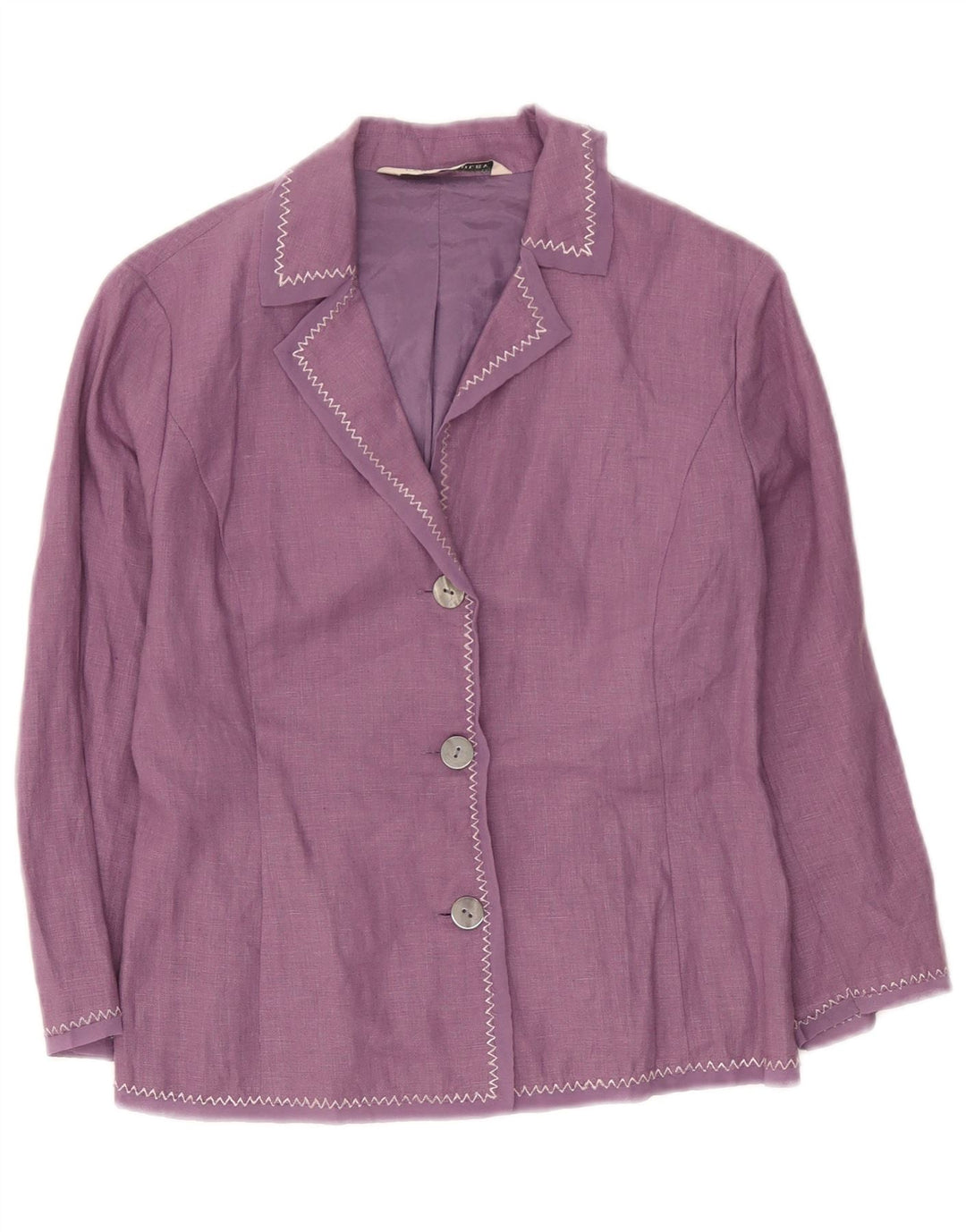 Laura Ashley Γυναικείο σακάκι με 3 κουμπιά σακάκι UK 8 Small Purple Len