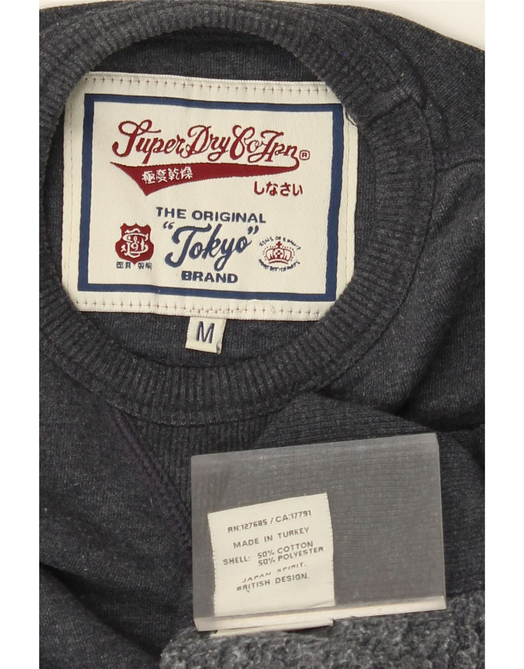 Ανδρικό φούτερ SUPERDRY Jumper Medium Navy Blue Βαμβακερό