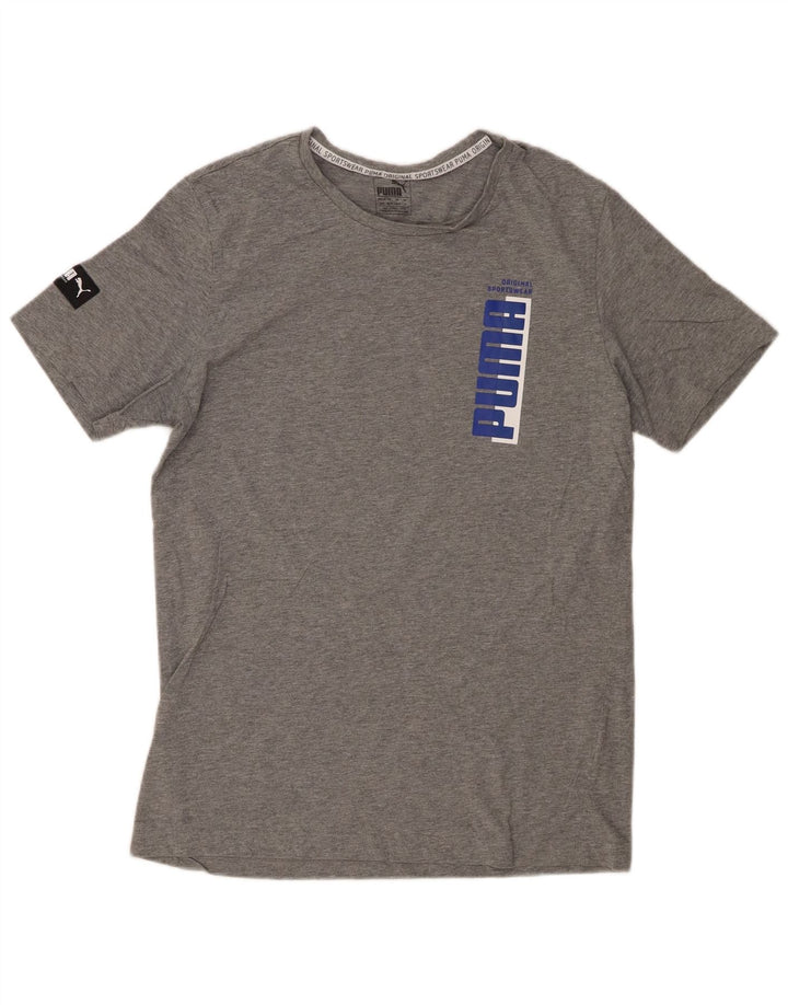 Ανδρικό γραφικό T-Shirt PUMA Top Medium Grey