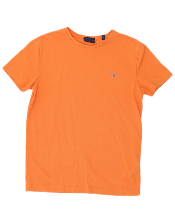 Ανδρικό T-shirt Gant Slim Fit Top Μεσαίο πορτοκαλί βαμβακερό