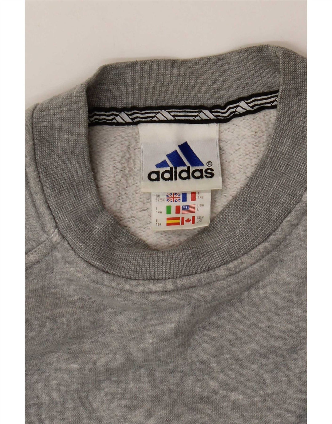 Φούτερ Adidas Boys Jumper 13-14 ετών Γκρι βαμβακερό