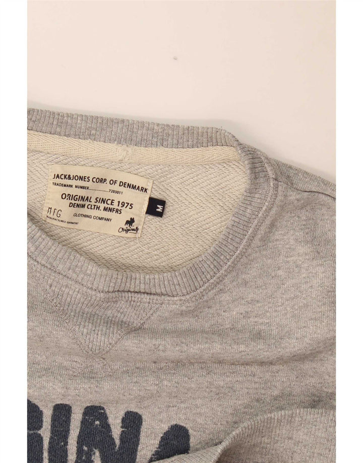 Ανδρικό γραφικό φούτερ Jack & Jones Jumper Medium Grey Flecked