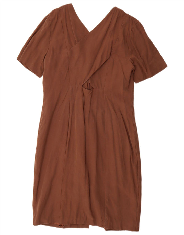 Γυναικείο φόρεμα με θήκη VICINI IT 40 Small Brown Modal