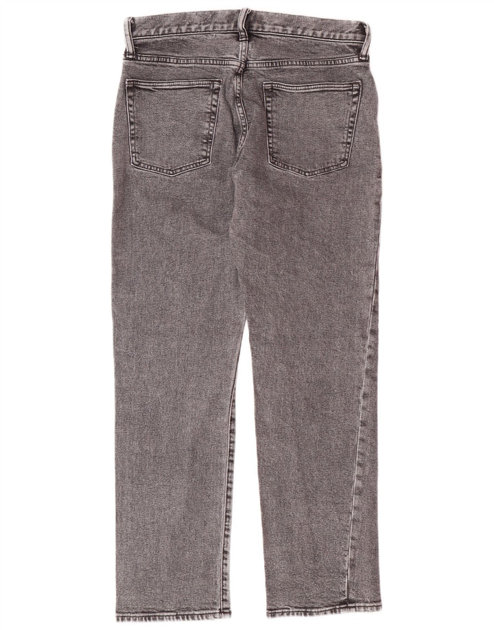 GAP Womens Straight Jeans W30 L30 Grey Cotton