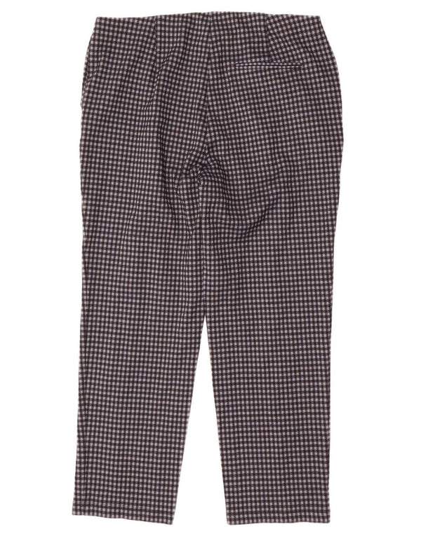 MARKS & SPENCER Γυναικείο παντελόνι Chino UK 18 XL W36 L28 Μαύρο Houndstooth