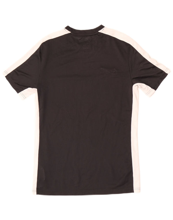 Γυναικείο Nike Dri Fit Slim T-shirt Top UK 12 Medium Black Colourblock