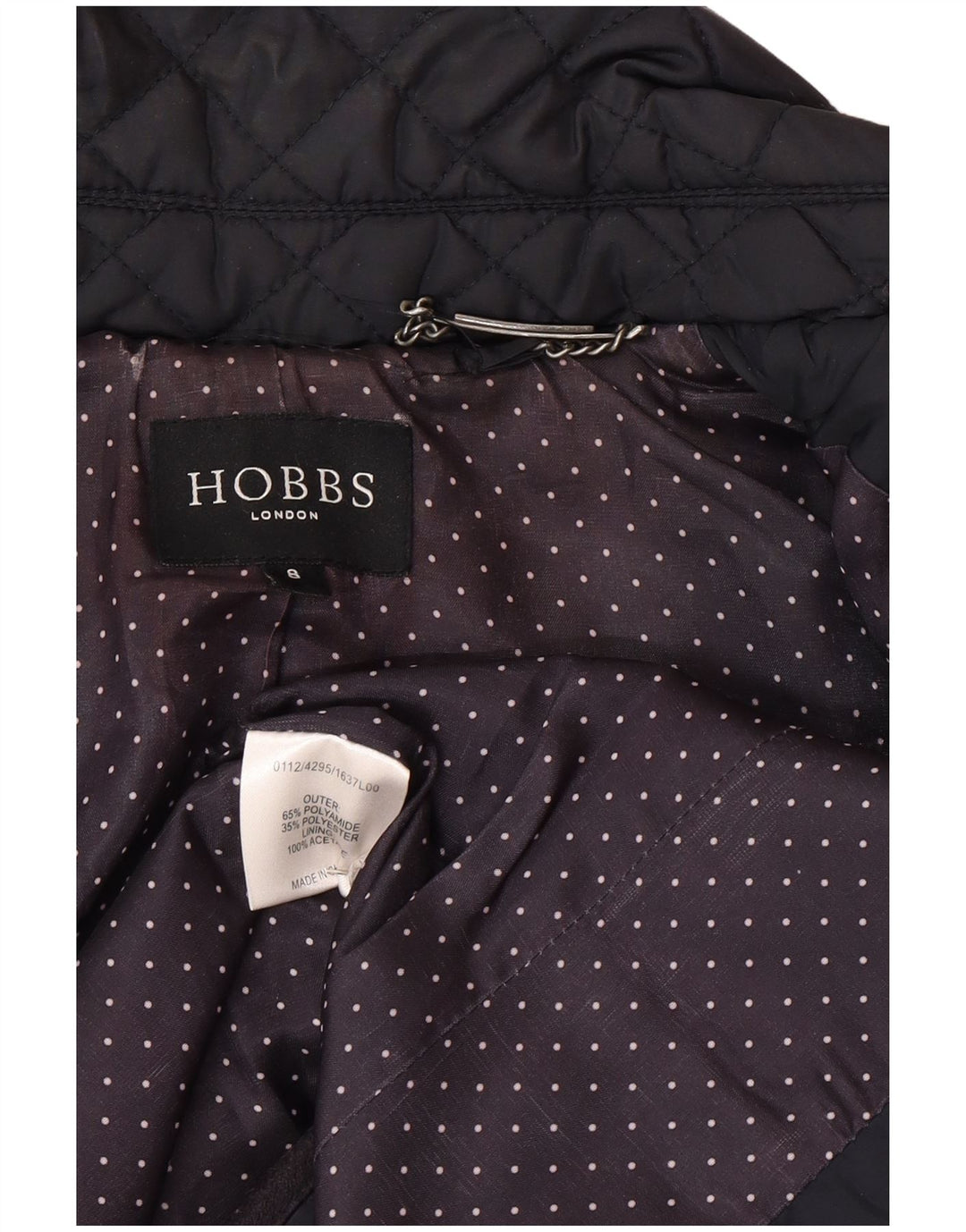 Hobbs Γυναικείο Καπιτονέ μπουφάν UK 8 Small Navy Blue Polyamide