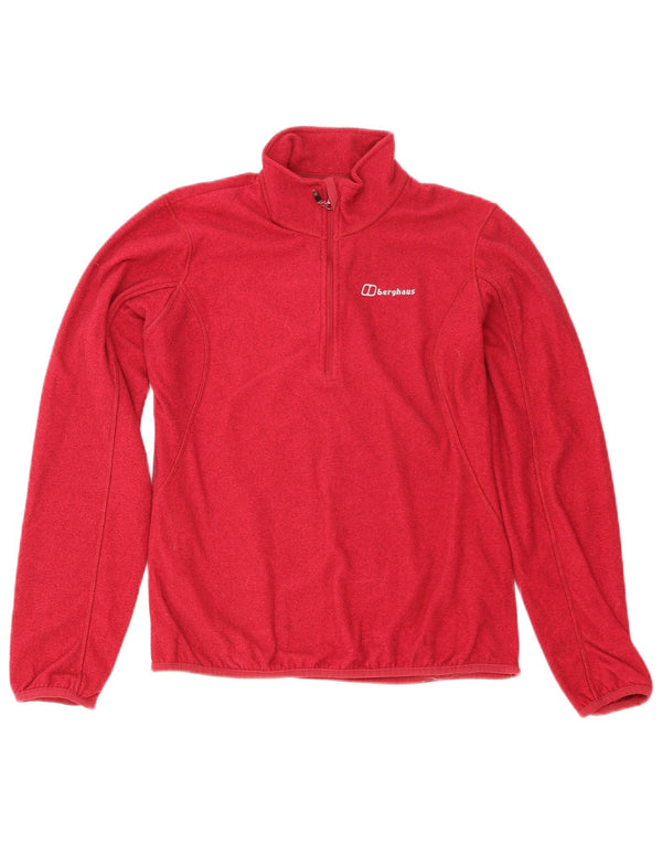 Berghaus Γυναικείο φερμουάρ Fleece Jumper UK 12 Medium Red Polyester