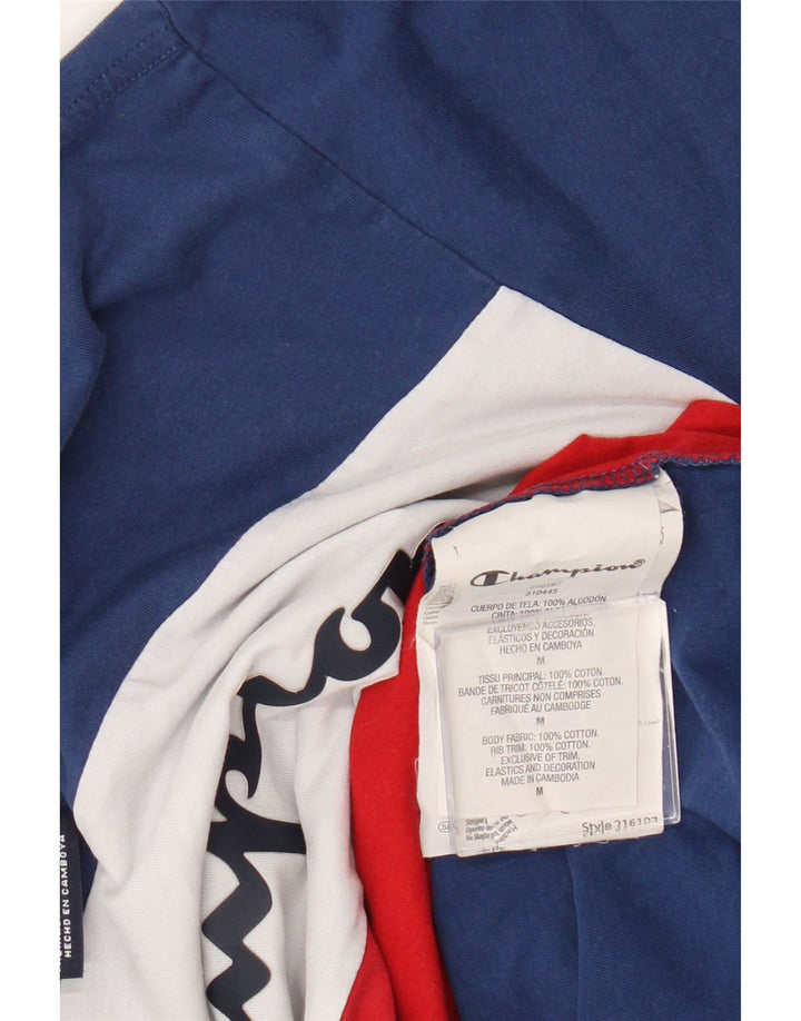 Ανδρικό γραφικό μπλουζάκι Champion Top μεσαίο πολύχρωμο βαμβακερό χρώμα