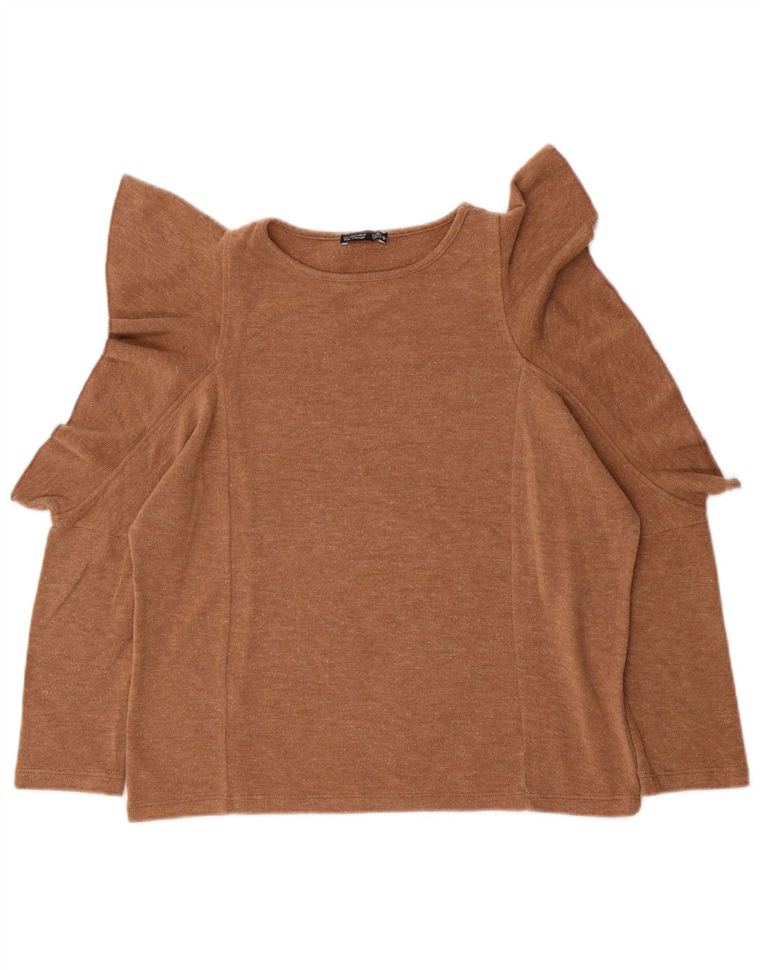 Zara Γυναικείο Oversized Top 3/4 μανίκι UK 10 Small Beige