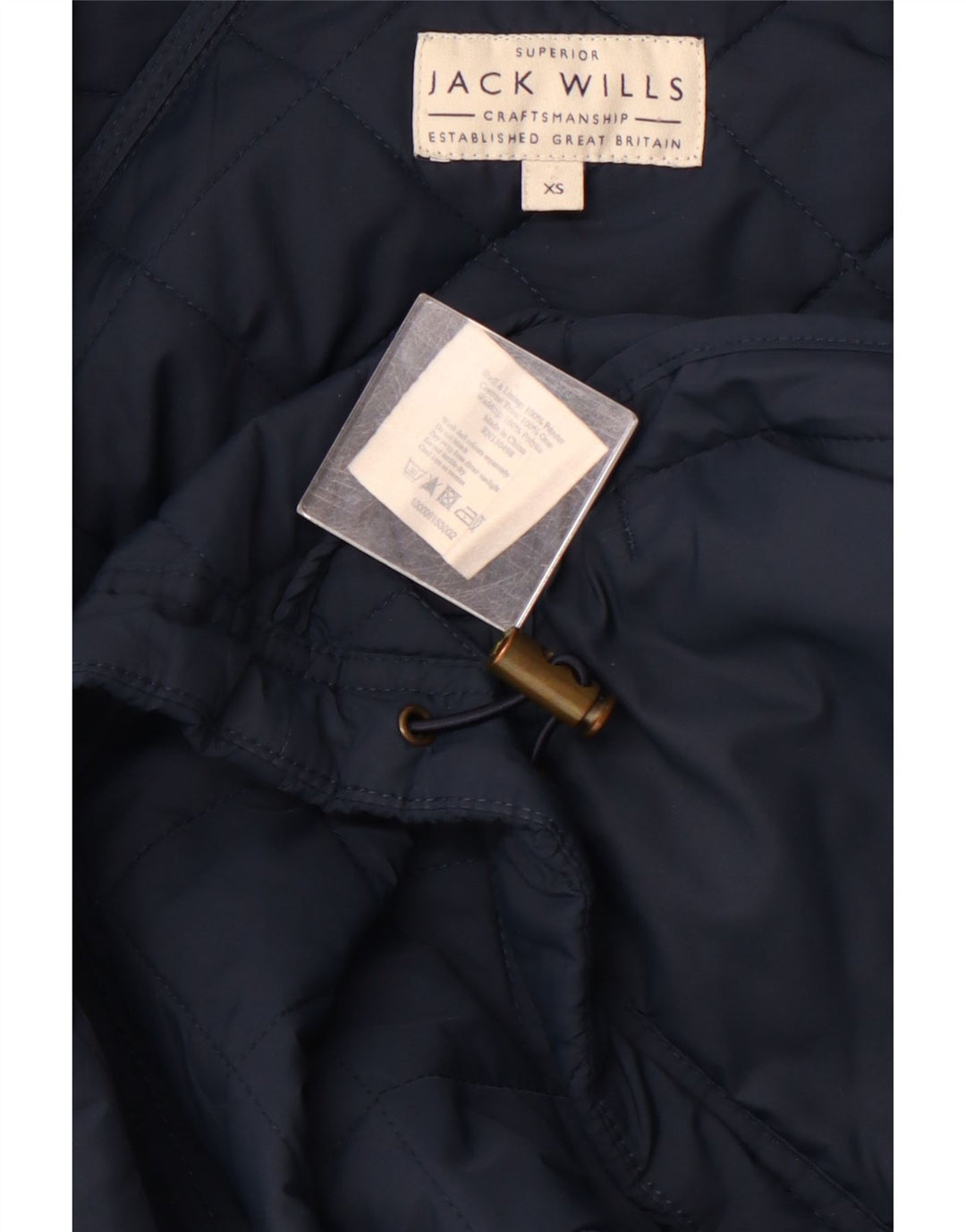 JACK WILLS Ανδρικό καπιτονέ μπουφάν UK 34 XS Navy Blue Polyester