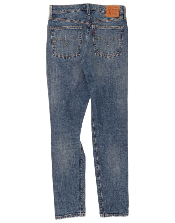 Levi's Womens 501 Distressed Slim Jeans W27 L30 Blue Cotton