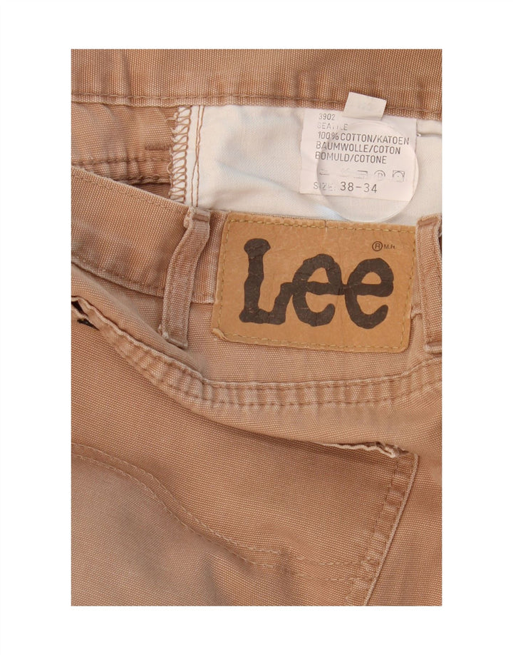 LEE Mens Straight Jeans W38 L34 Beige Cotton Vintage Lee and Second-Hand Lee from Messina Hembry 