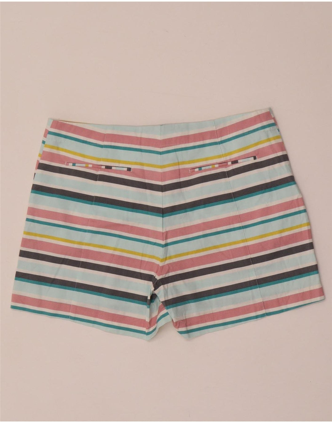 OASIS Γυναικείο σορτς Chino UK 12 Medium W32 Πολύχρωμο βαμβακερό ριγέ