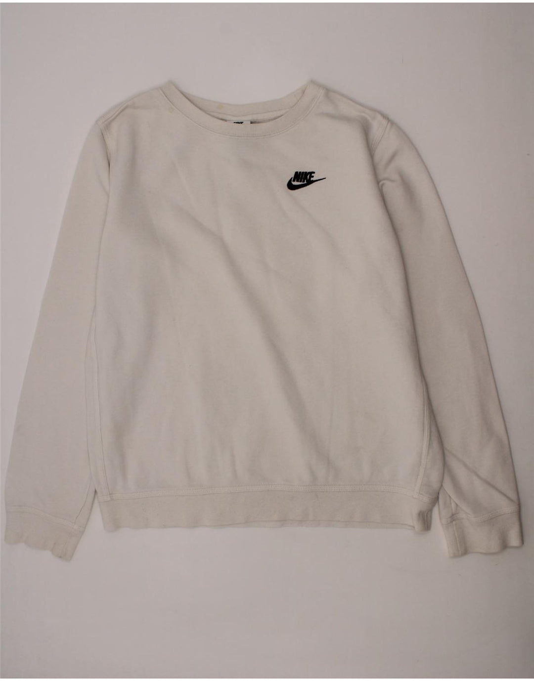 NIKE Boys Sweatshirt Jumper 13-14 Years XL  Grey Cotton Vintage Nike and Second-Hand Nike from Messina Hembry 