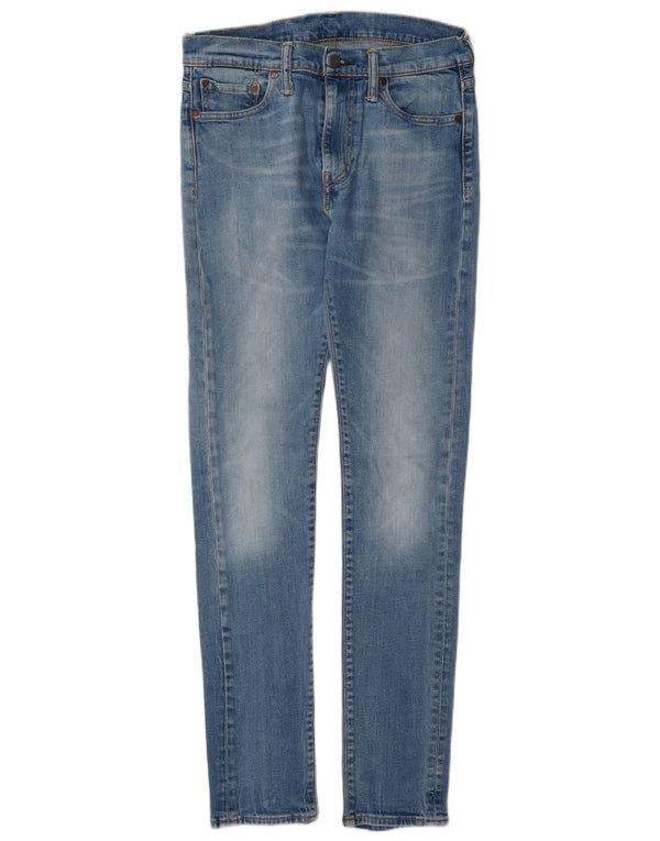 Levi's Womens 510 Skinny Jeans W30 L34 Blue Cotton