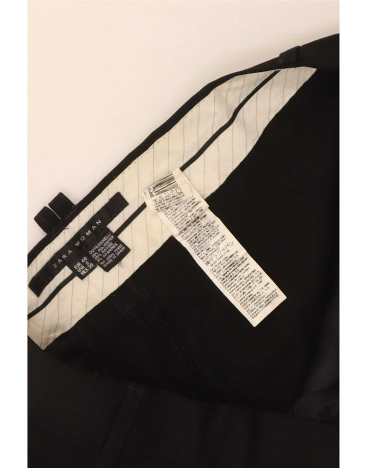 Zara Γυναικείο ίσιο παντελόνι Chino EU 40 Medium W30 L34 Μαύρο Πολυεστέρας