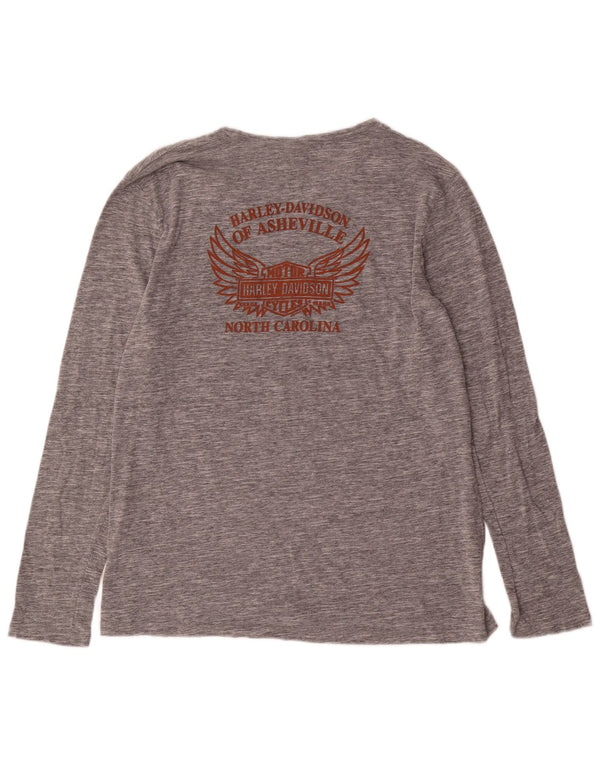 Harley Davidson Ανδρικό γραφικό μακρυμάνικο 2XL βαμβακερό γκρι