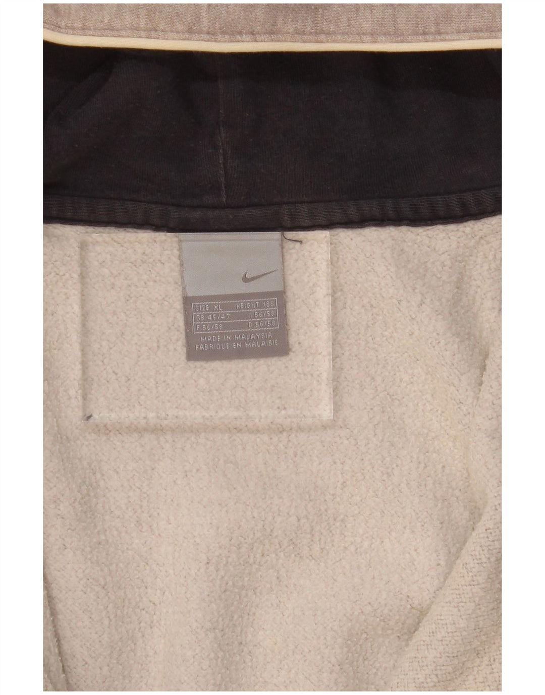 NIKE Mens Graphic Zip Hoodie Sweater XL Grey