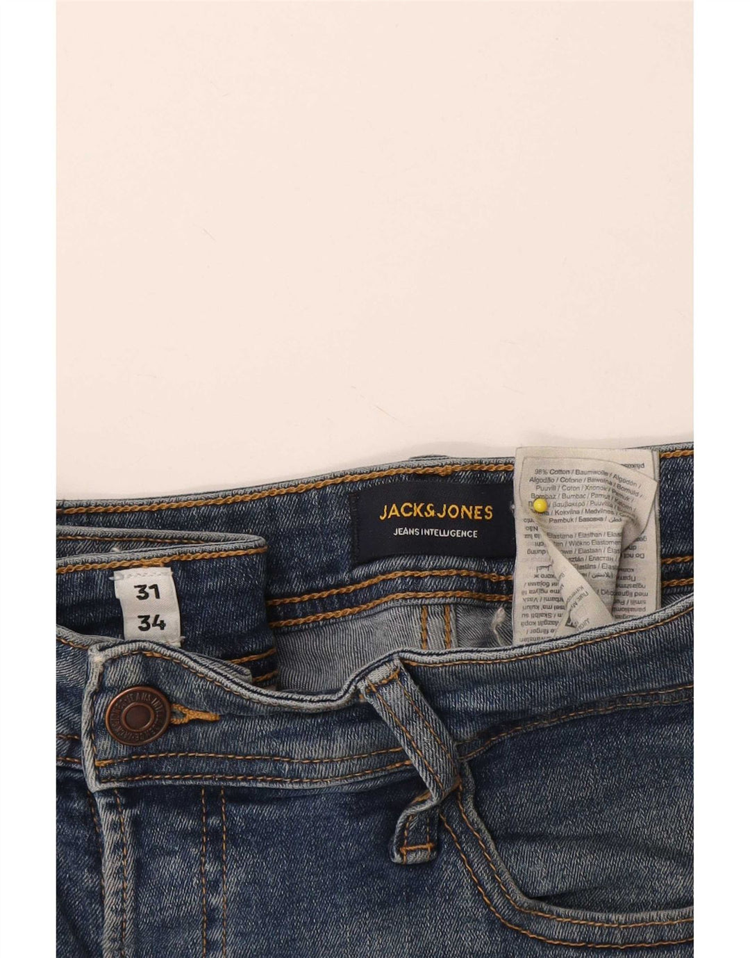 Jack & Jones Ανδρικό Τζιν GLENN Slim W31 L34 Μπλε βαμβακερό