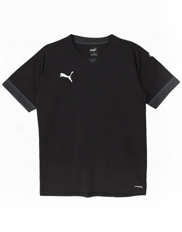 Ανδρικό T-Shirt Puma Top Medium Black Colorblock Πολυεστέρας