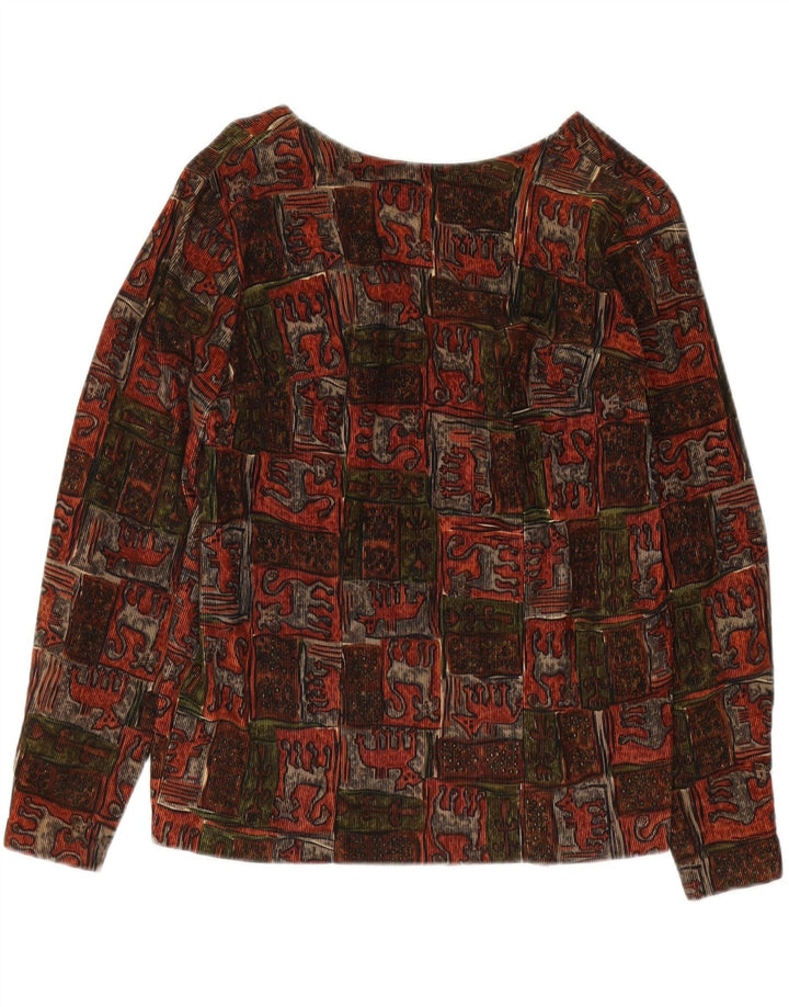 VINTAGE Womens Abstract Pattern Blouse Top UK 14 Medium Multicoloured Vintage Vintage and Second-Hand Vintage from Messina Hembry 