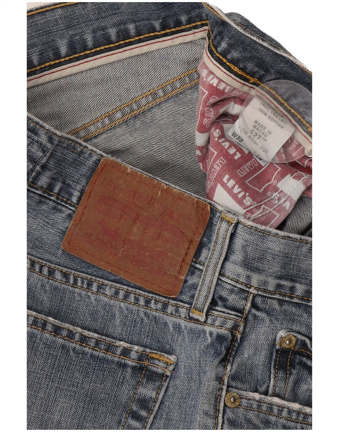 Levi's γυναικείο 527 τζιν με μπότα με χαμηλή μέση W32 L34 μπλε βαμβακερό
