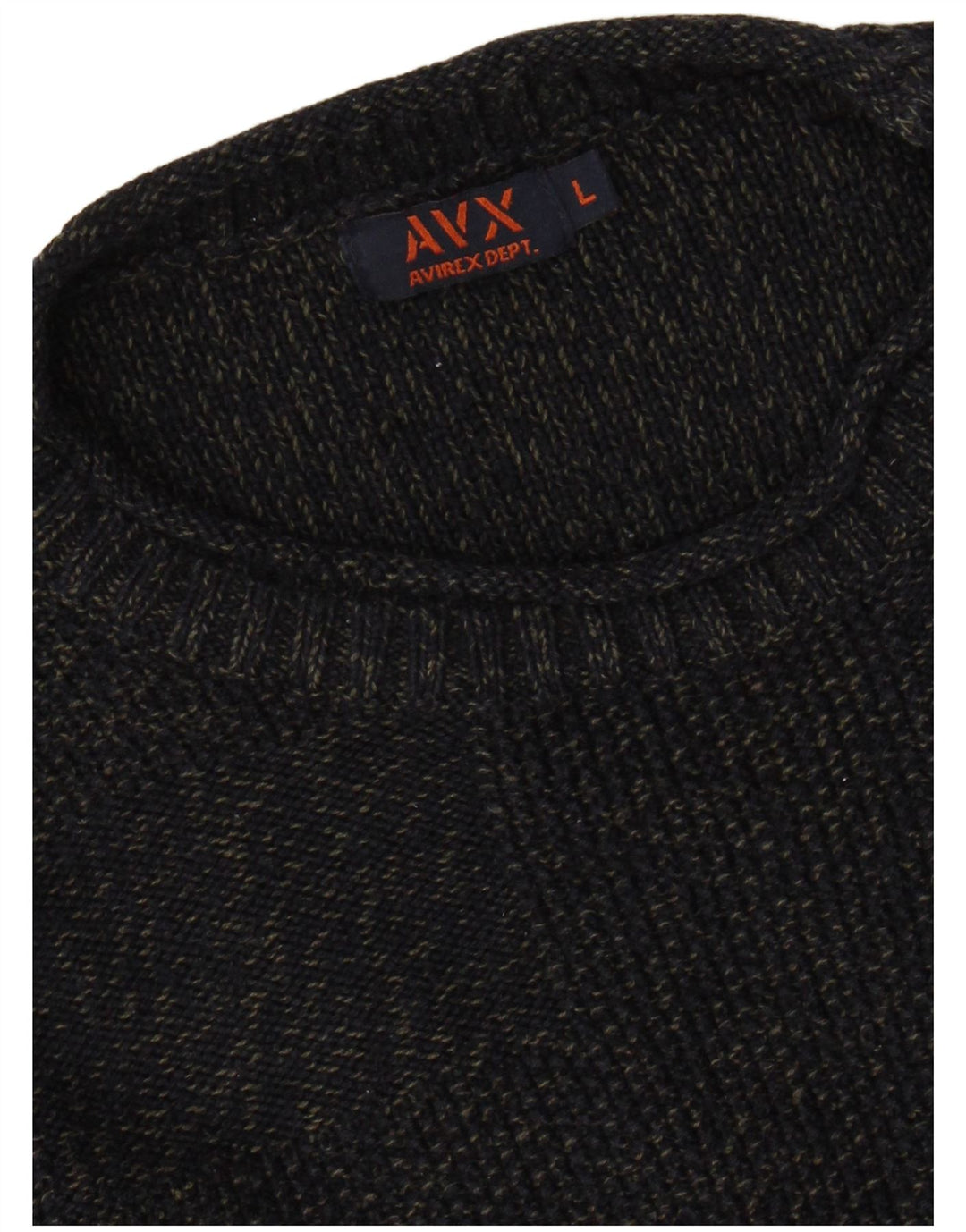 Γυναικείο πουλόβερ AVIREX Crew Neck Jumper UK 16 Large Navy Blue Flecked
