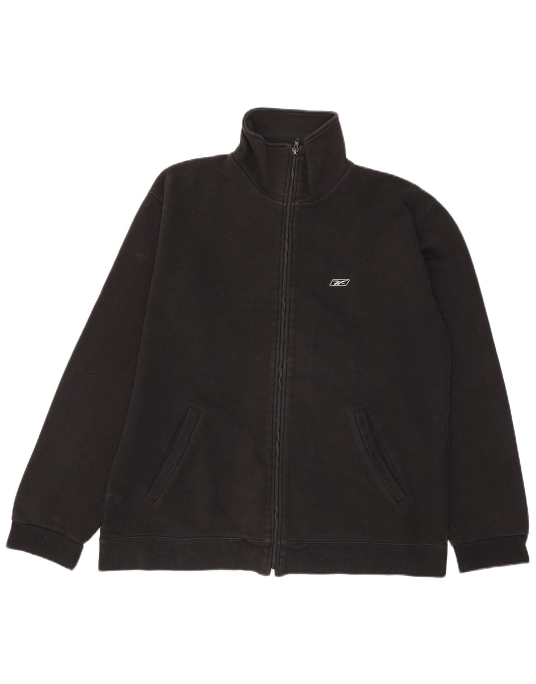 Ανδρική φόρμα Reebok Top Jacket Μεσαίο μαύρο βαμβακερό