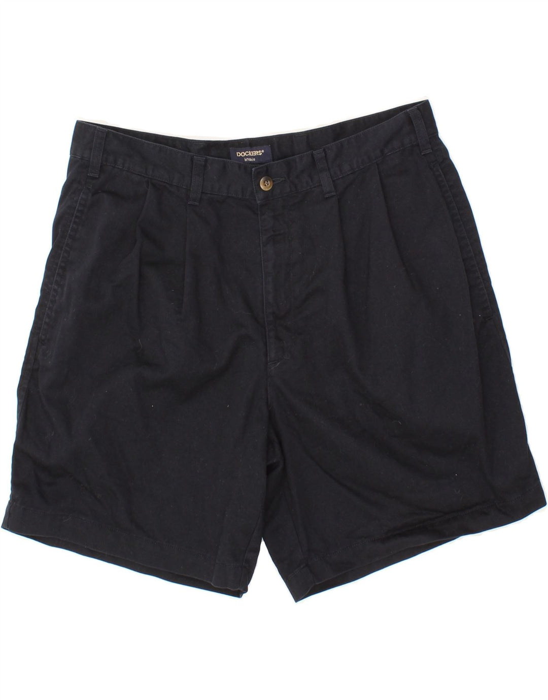 DOCKERS Womens Pegged Chino Shorts W34 Large  Navy Blue Cotton Vintage Dockers and Second-Hand Dockers from Messina Hembry 