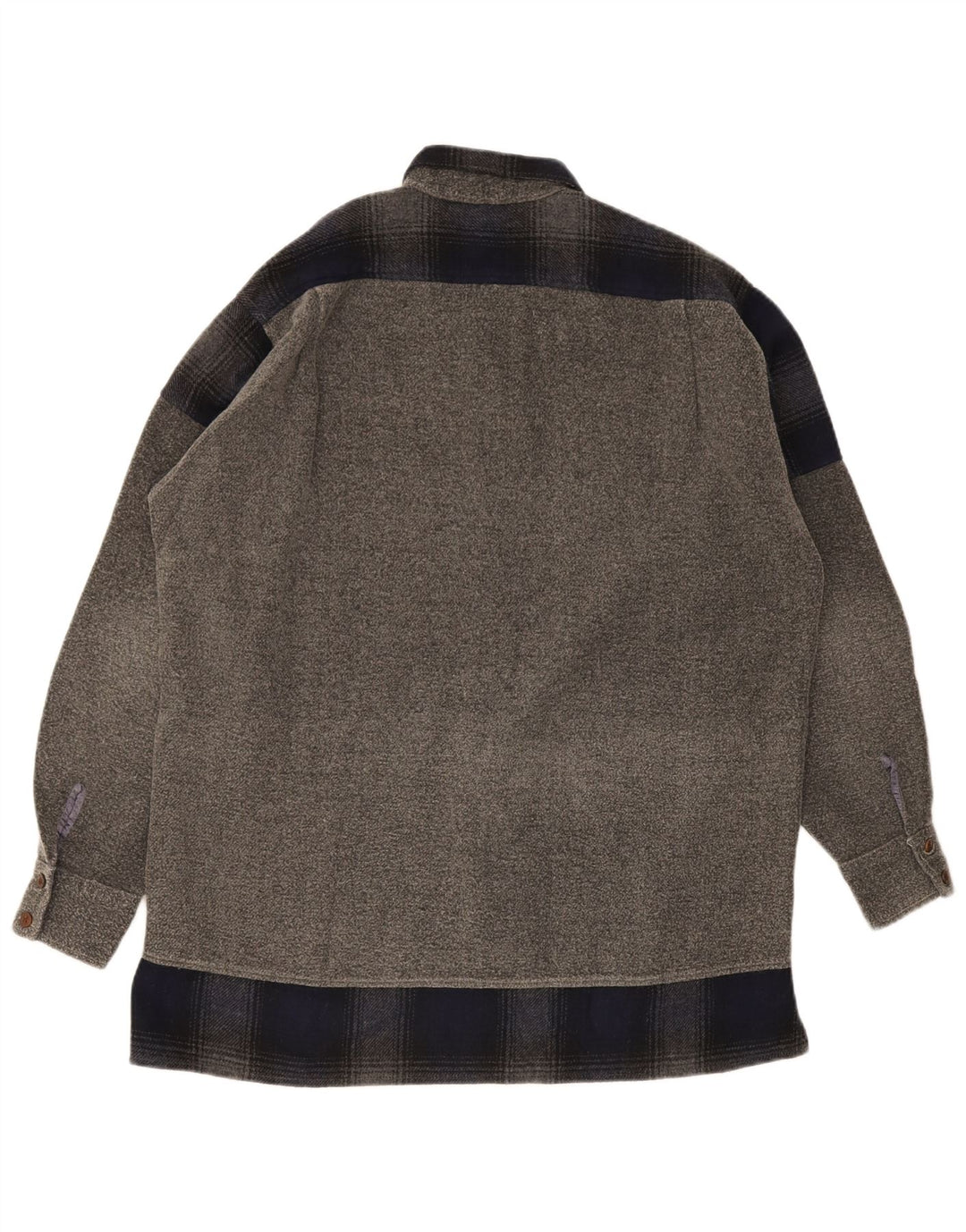 Ανδρικό πουκάμισο Sisley Loose Fit πουκάμισο Small Grey Colourblock Polyester