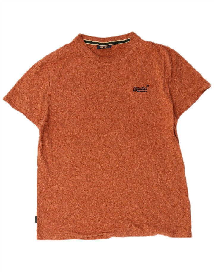 Superdry Ανδρικό T-Shirt Top XL Πορτοκαλί βαμβακερό